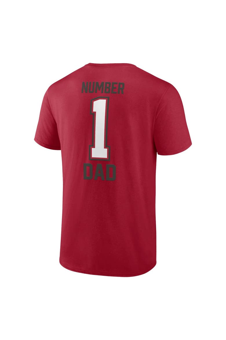 Men's Fanatics Branded Red Tampa Bay Buccaneers Father's Day T-Shirt, Alternate, color, Red