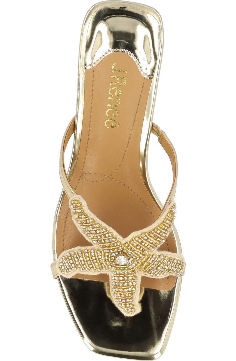 J. Reneé Sunstar Appliqué Sandal, Alternate, color, Gold/ Natural