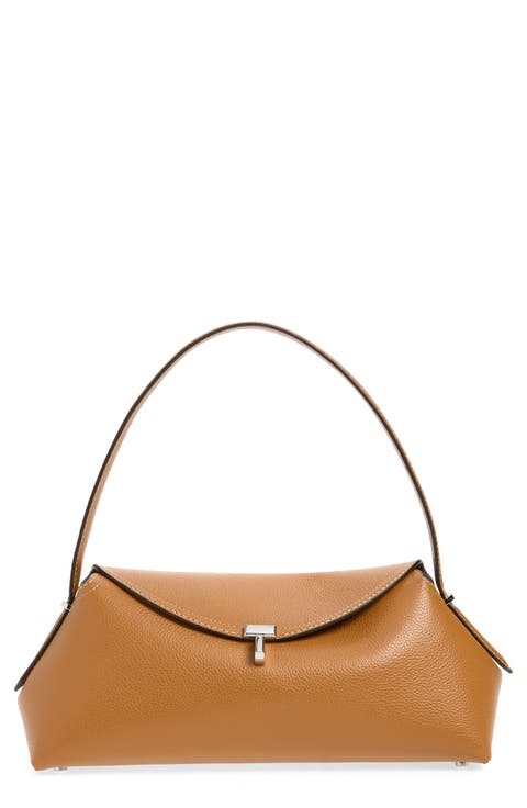 T-Lock Leather Shoulder Bag