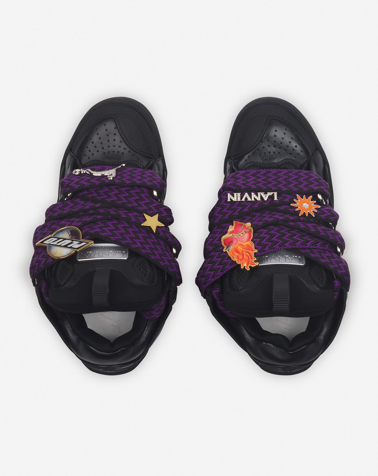 Lanvin x FUTURE CURB 3.0 LEATHER SNEAKERS FOR WOMEN, Alternate, color, 