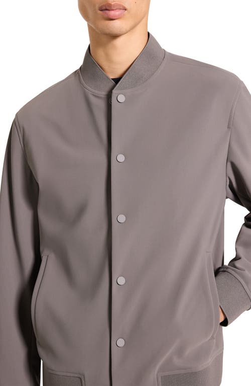 Theory Murphy Bomber Jacket In Precision Ponte In Gray