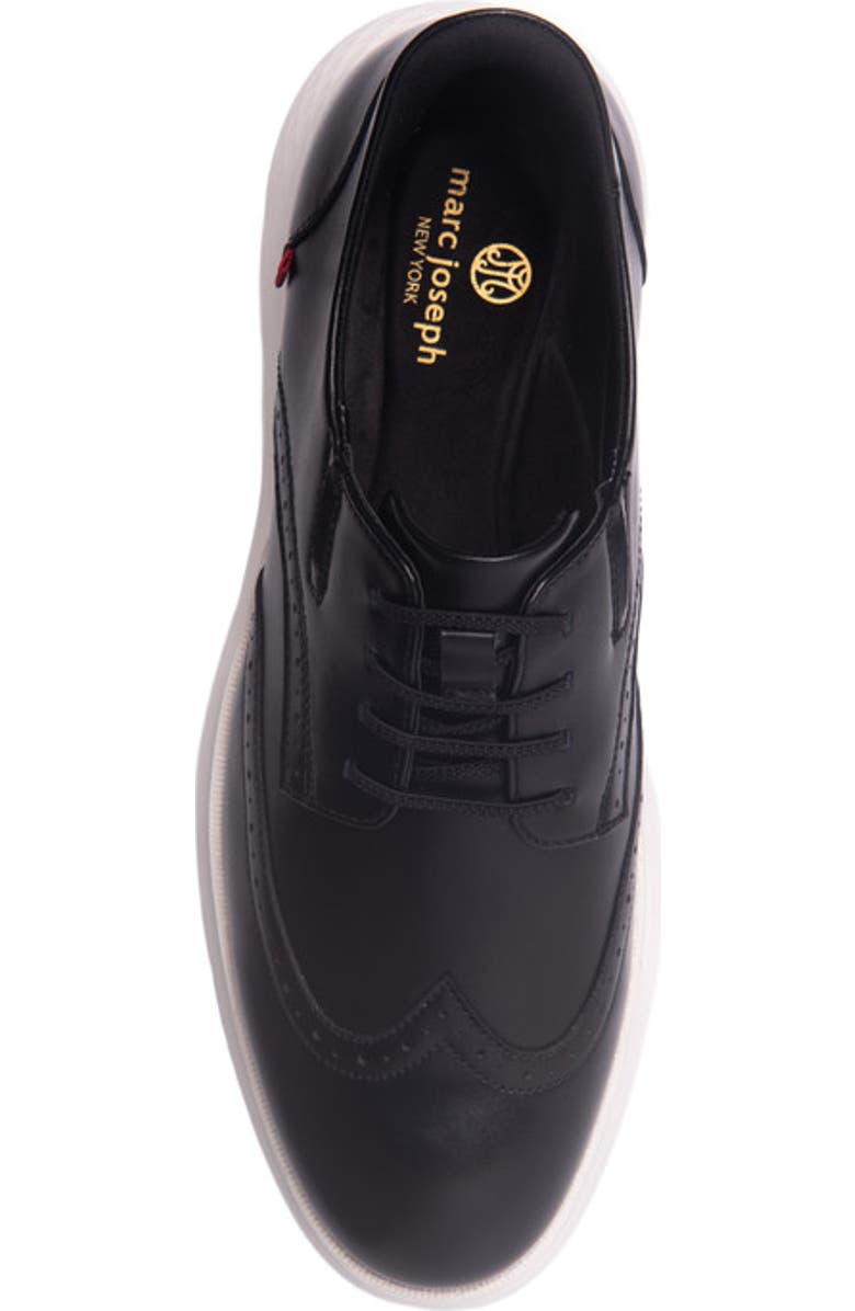 Marc Joseph New York Barnes Ave Hands Free Technology Lightweight Leather Wingtip Oxford, Alternate, color, Black Napa Leather