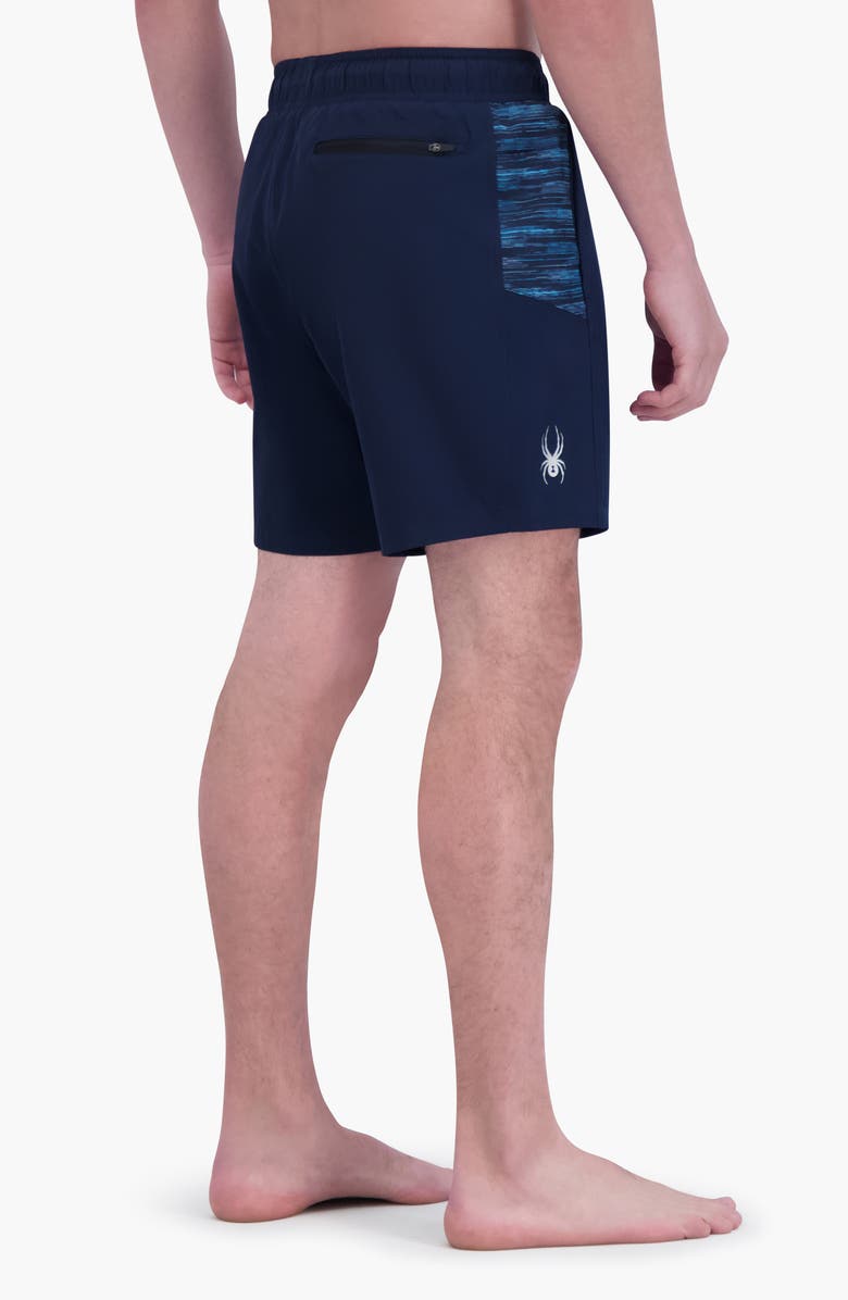 Spyder 7-Inch Volley Swim Shorts, Alternate, color, Dress Blue