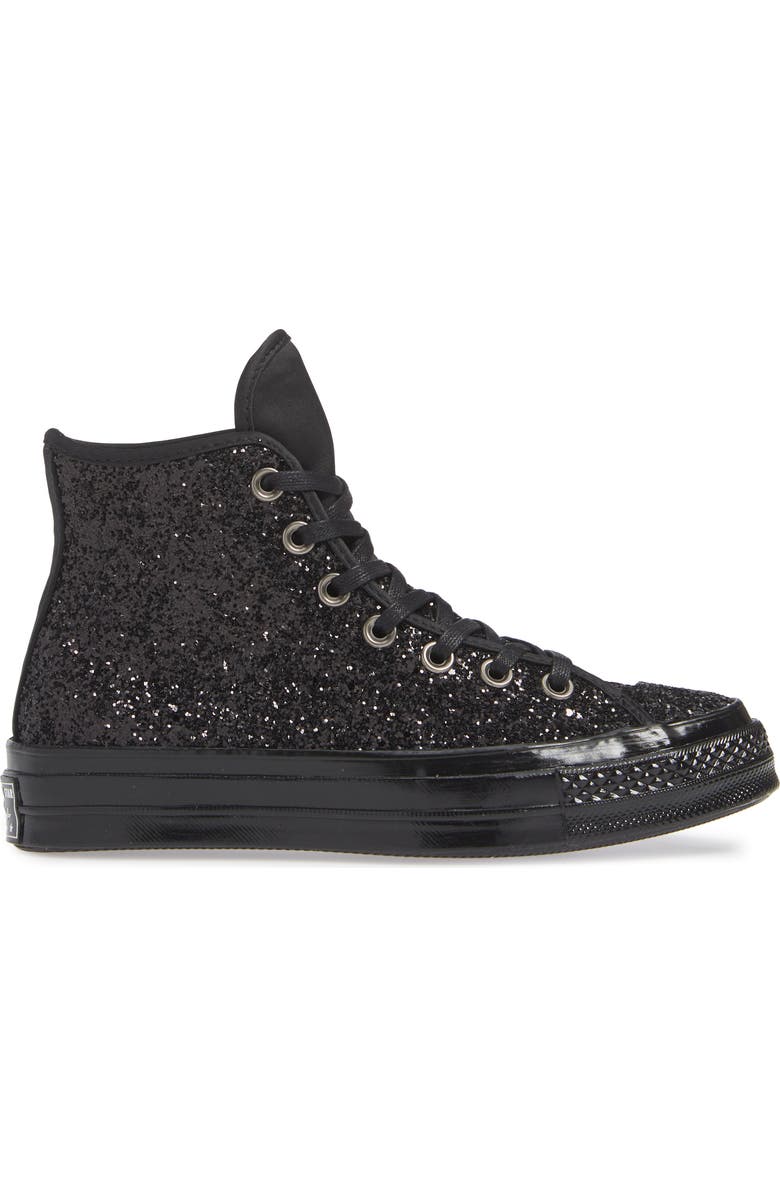 Converse Chuck Taylor<sup>®</sup> All Star<sup>®</sup> Glitter High Top Sneaker, Alternate, color,