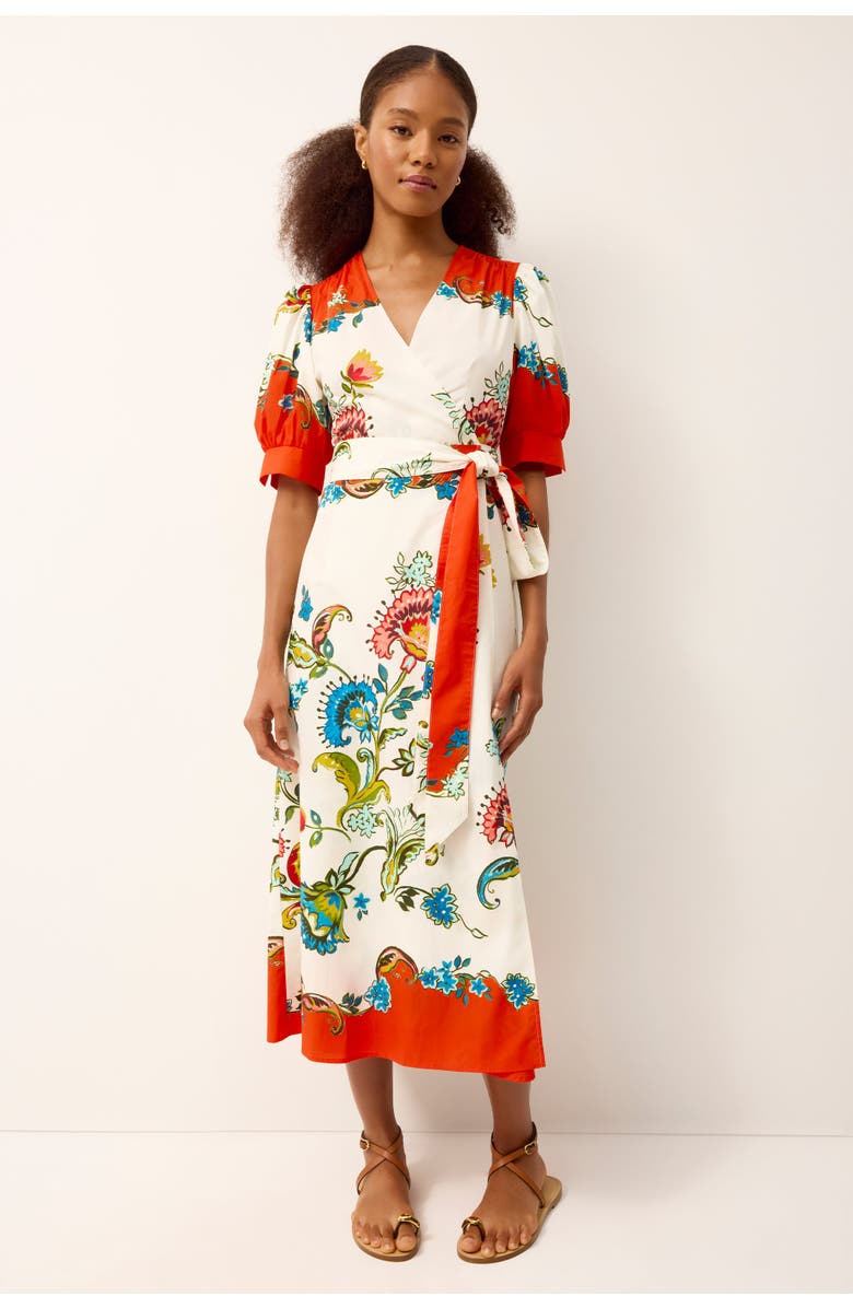Marie Oliver Rita Wrap Dress, Alternate, color, Cartagena