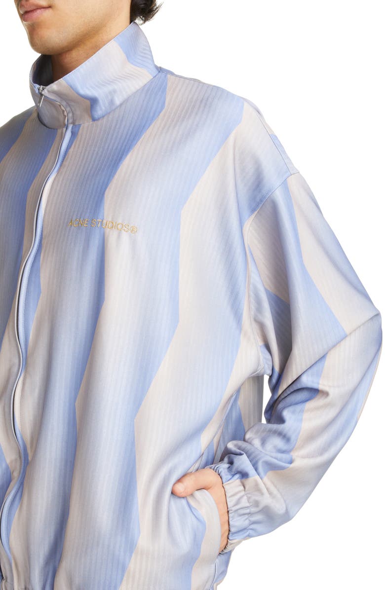 Acne Studios Sublimation Stripe Nylon Stretch Jacquard Jacket, Alternate, color, 