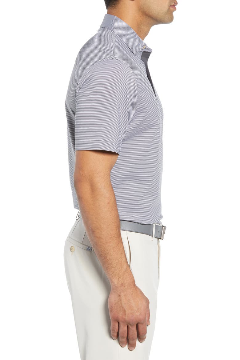 Jubilee Stripe Performance Golf Polo, Alternate, color, IRON