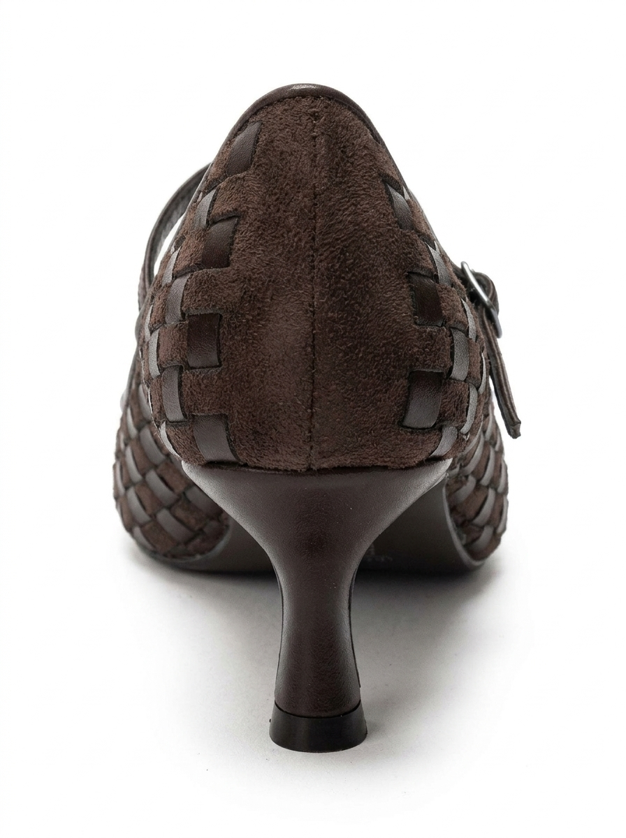 Rhodes Woven Mary Jane Pump, Alternate, color, Brown