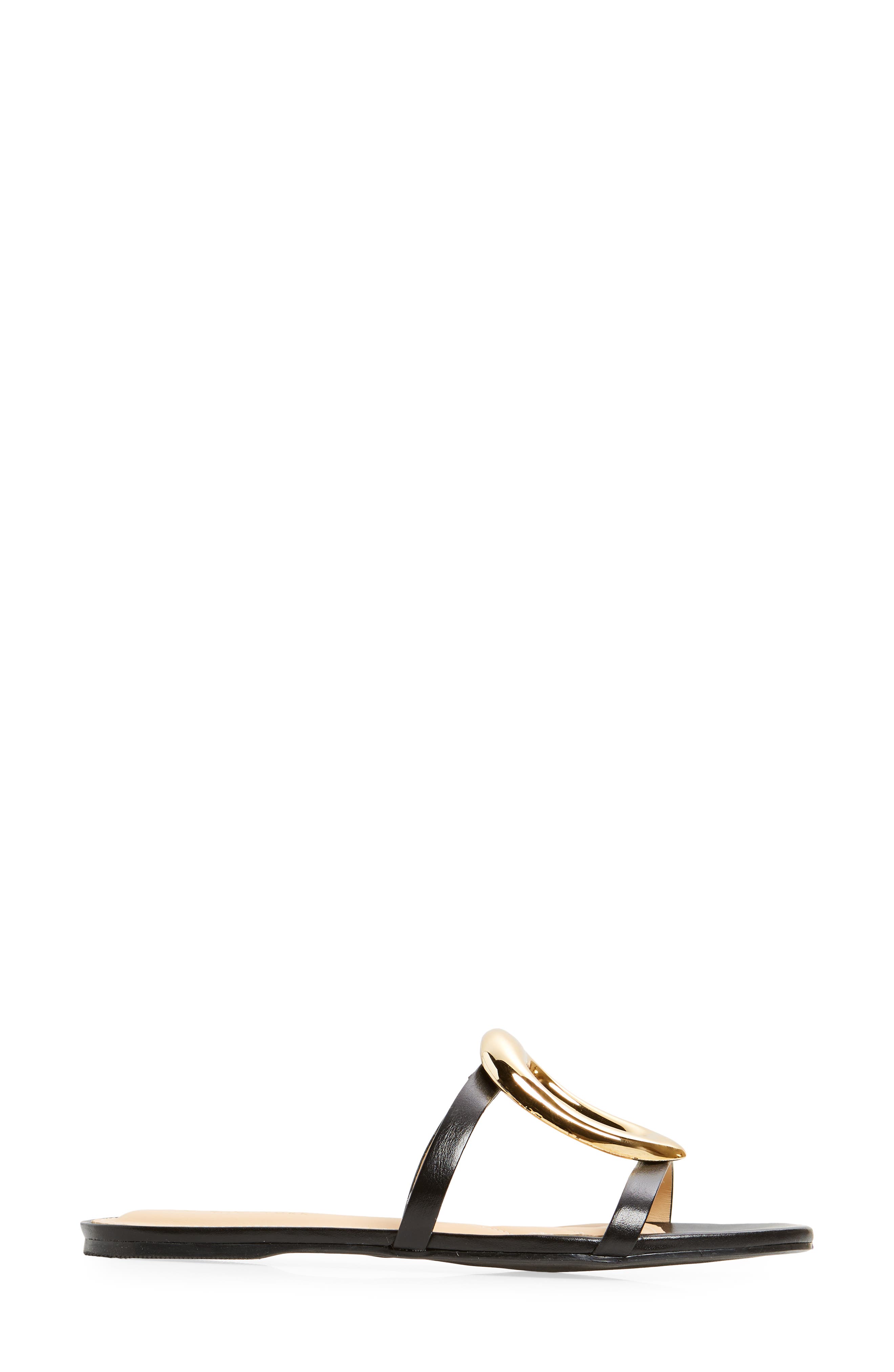Cecelia New York Melissa Slide Sandal, Alternate, color, Black Gold