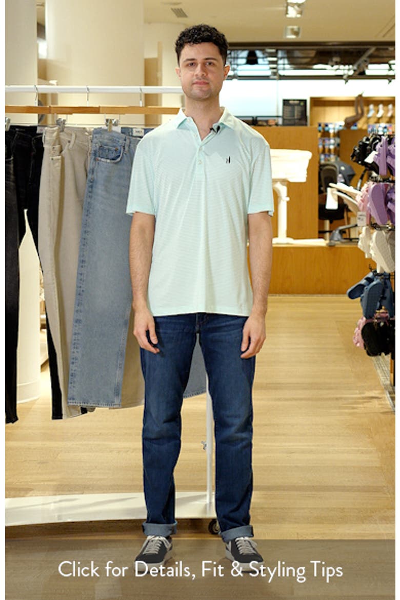 Dru Stripe Performance Polo video