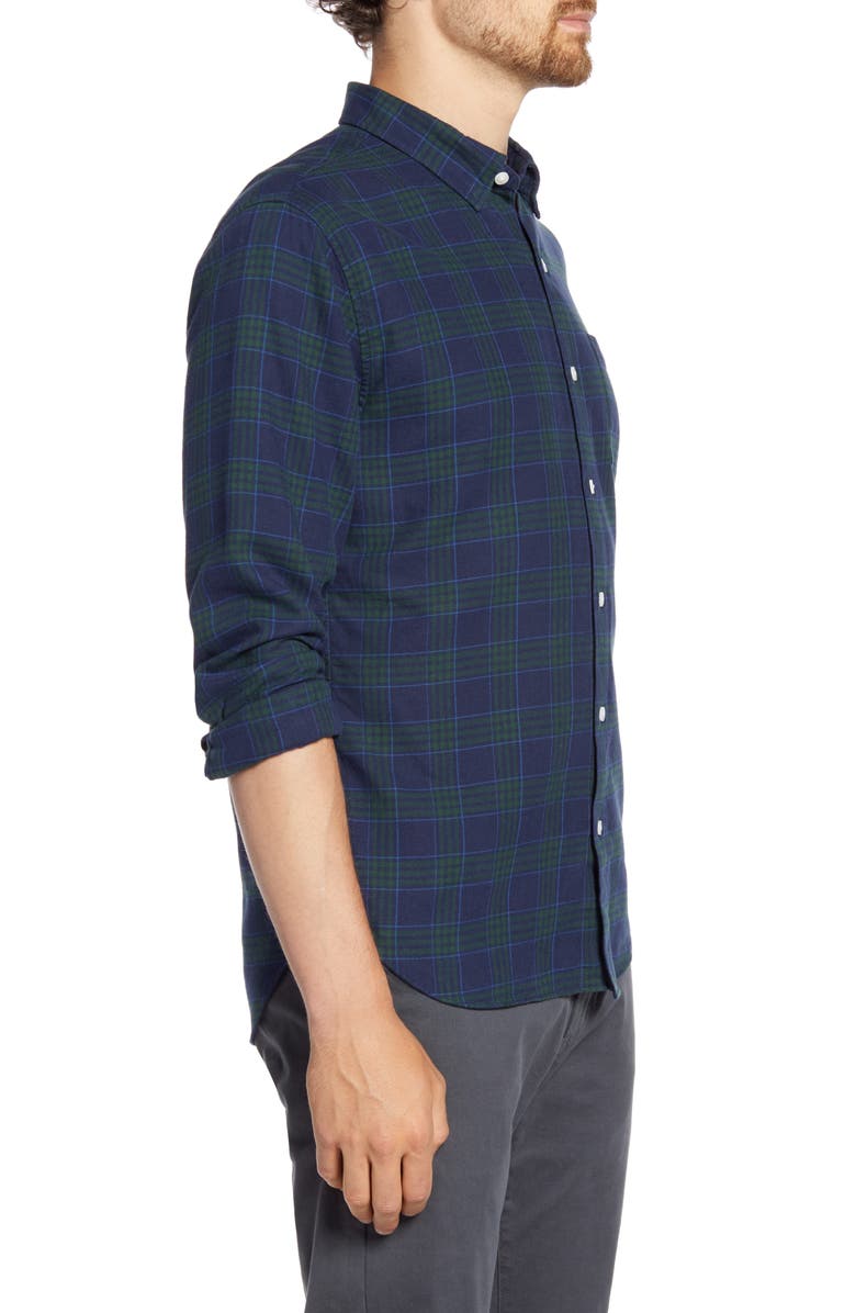Bonobos Slim Fit Plaid Flannel Button-Up Shirt, Alternate, color, 