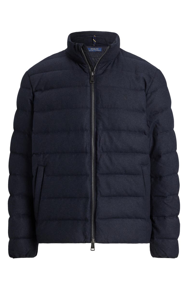 Polo Ralph Lauren The Colden Herringbone Down Jacket, Alternate, color, Navy