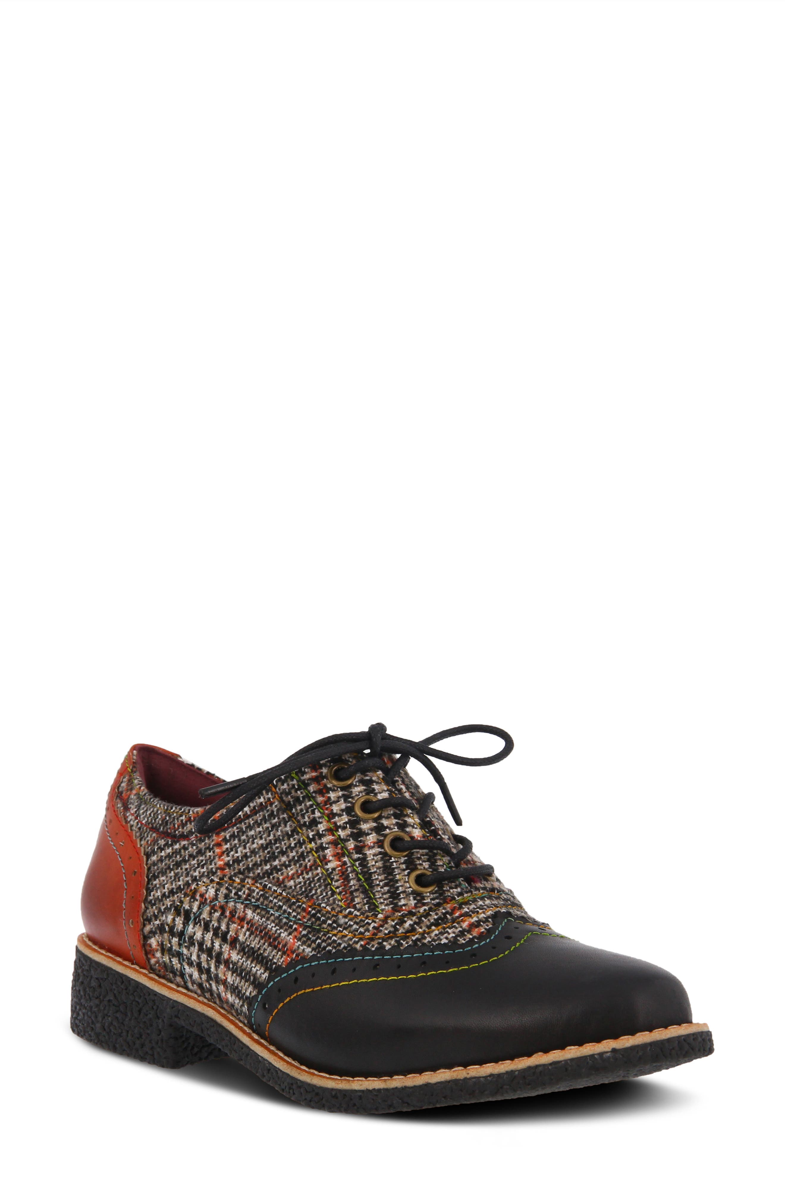 L'Artiste by Spring Step L'Artiste Muggiasti Oxford, Main, color, Black Multi