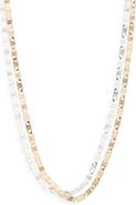 Open Edit Set of 2 Textured Chain Link Necklaces