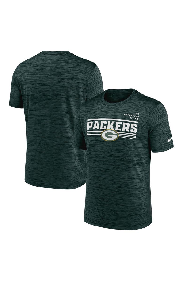 Nike Men's Nike Green Green Bay Packers Yardline Velocity Performance T-Shirt, Main, color, 
