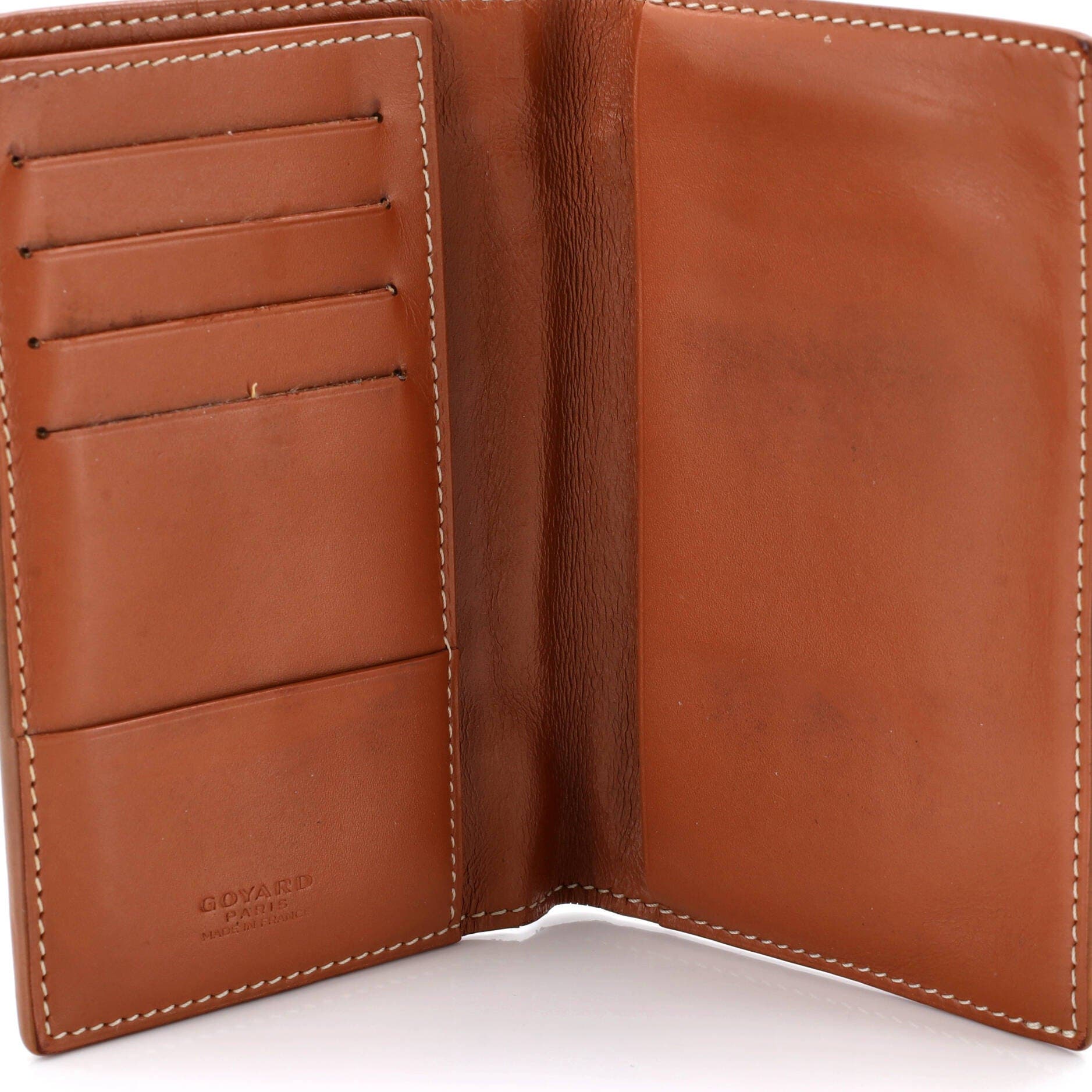 Pre-Owned Goyard Saint Marc Card Case Coated Canvas, Alternate, color, Black