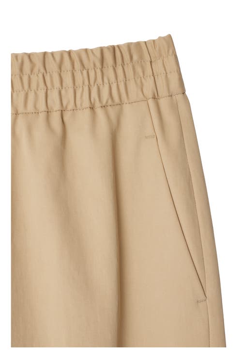 Burberry Cotton Tailored Trousers In Cracker
