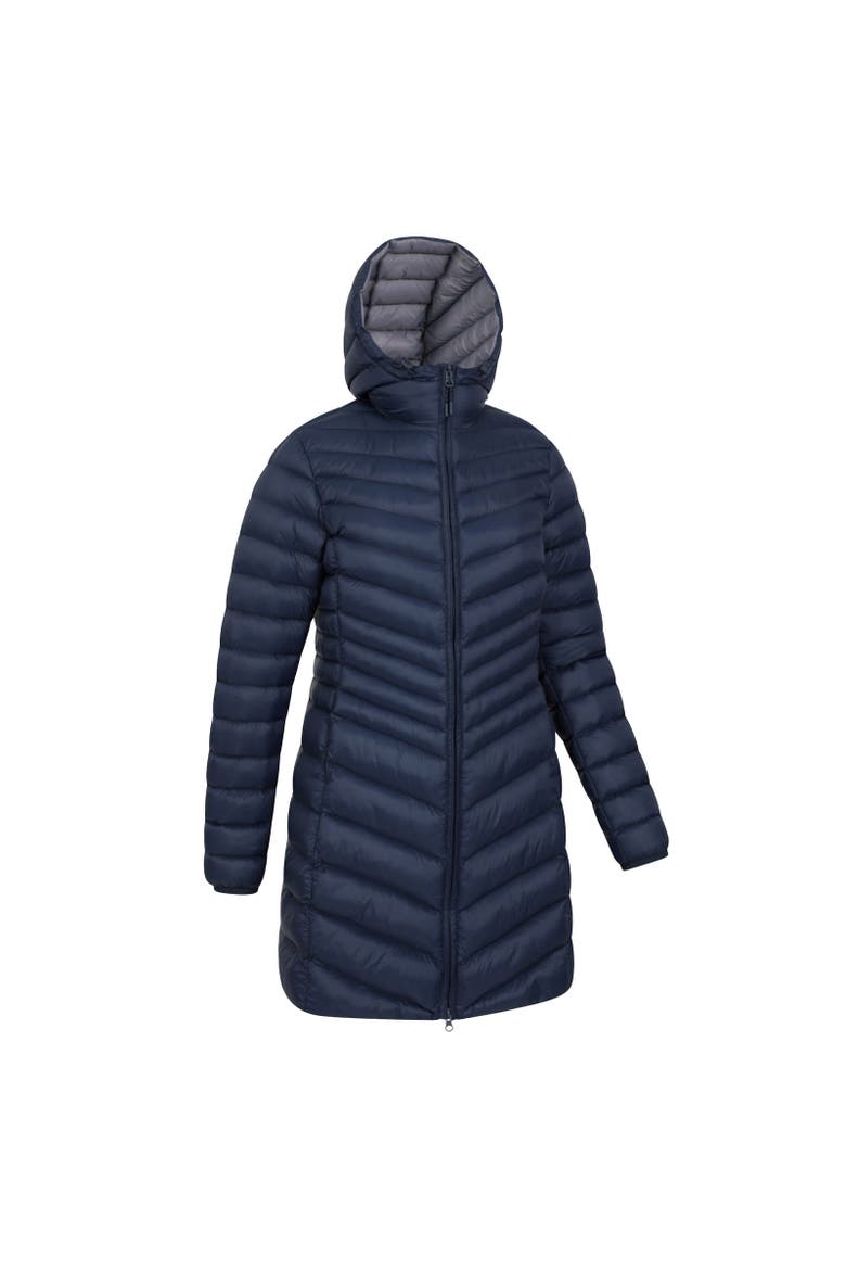 Florence Long Padded Jacket, Alternate, color, Navy