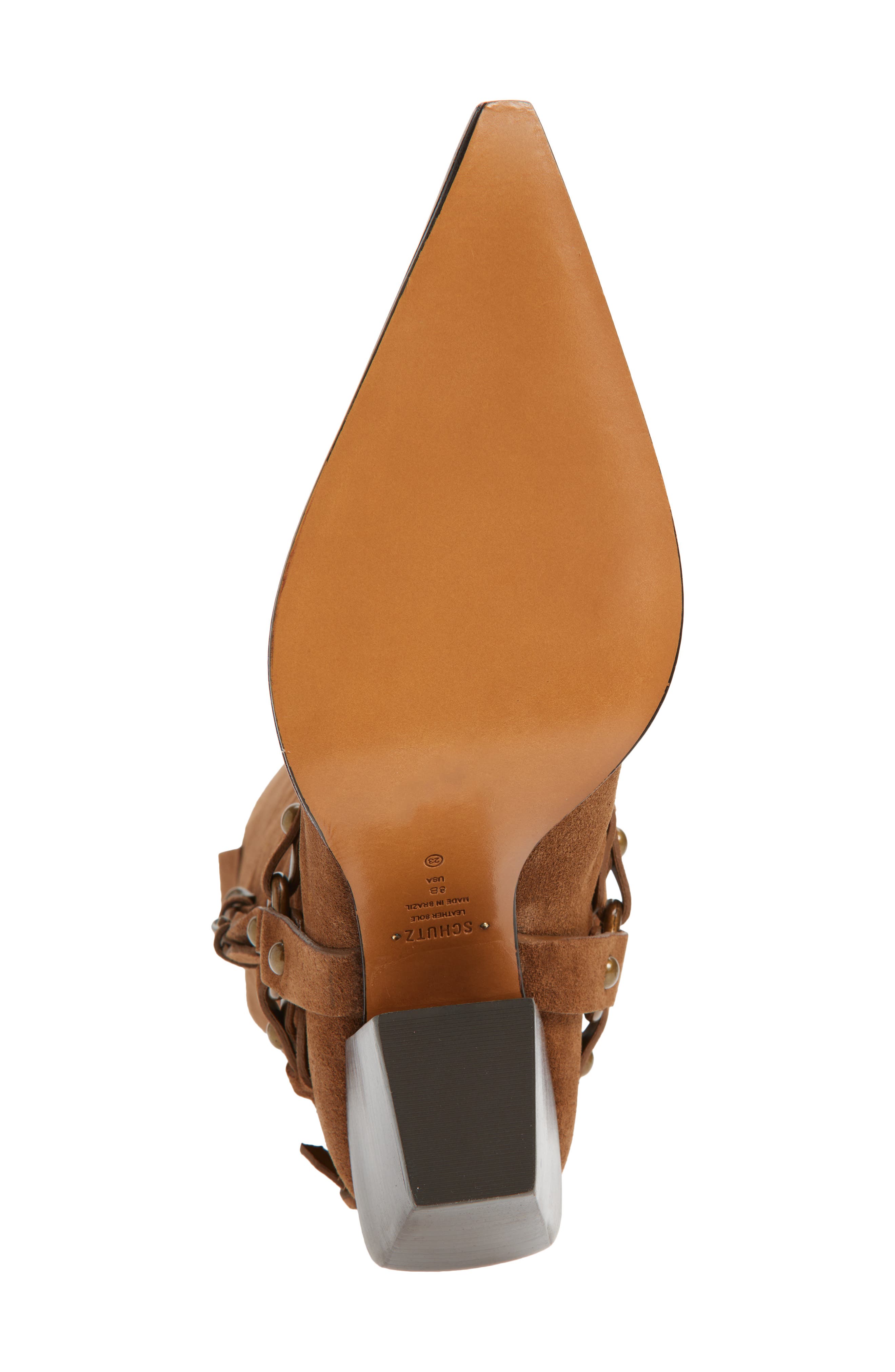 Schutz Maine Up Knee High Buckle Boot, Alternate, color, 