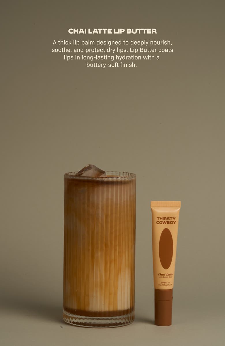 Thirsty Cowboy Lip Butter, Alternate, color, Chai Latte