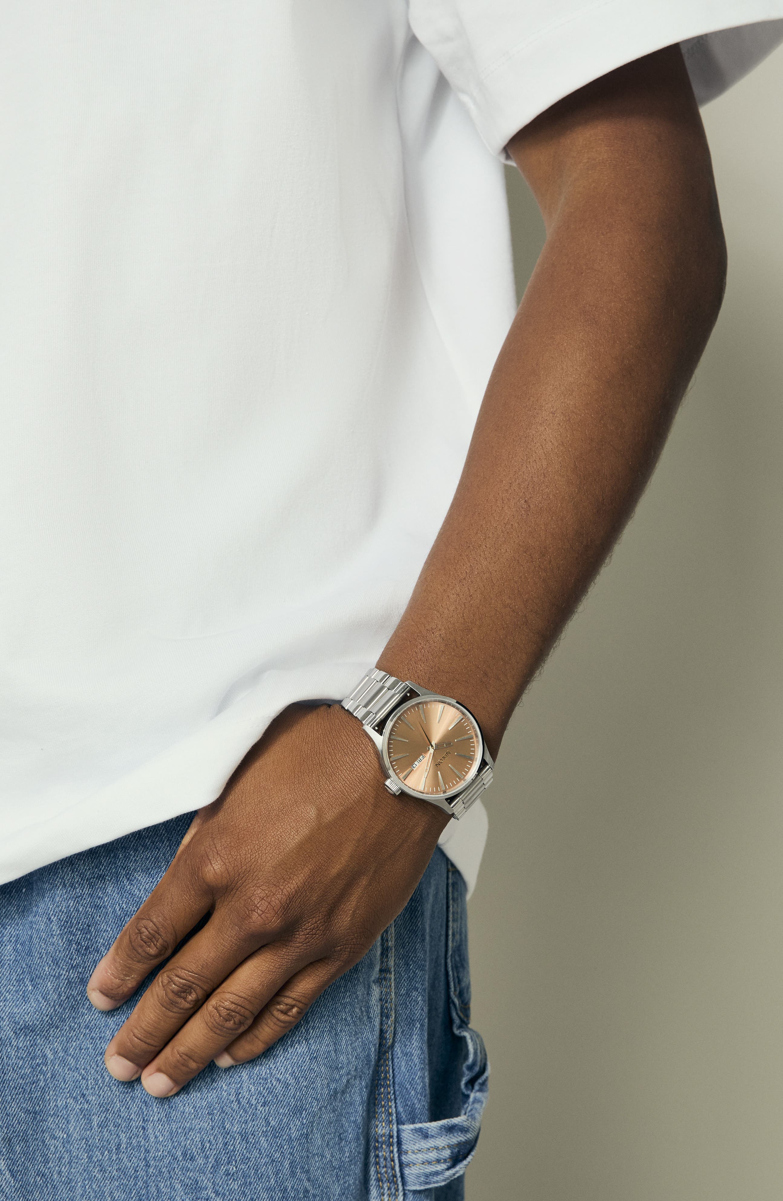 Nixon Sentry Bracelet Watch, 42mm (Men) | Nordstromrack