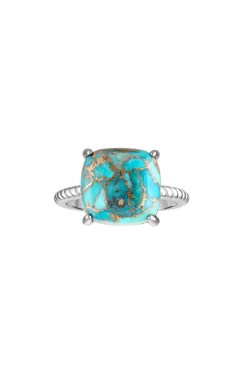 FZN Sterling Silver Turquoise Ring, Main, color, Turquoise