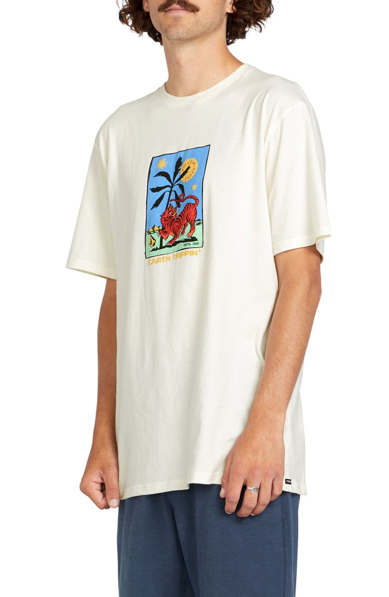 Volcom Tarot Tiger Cotton Graphic T-Shirt, Main, color, 