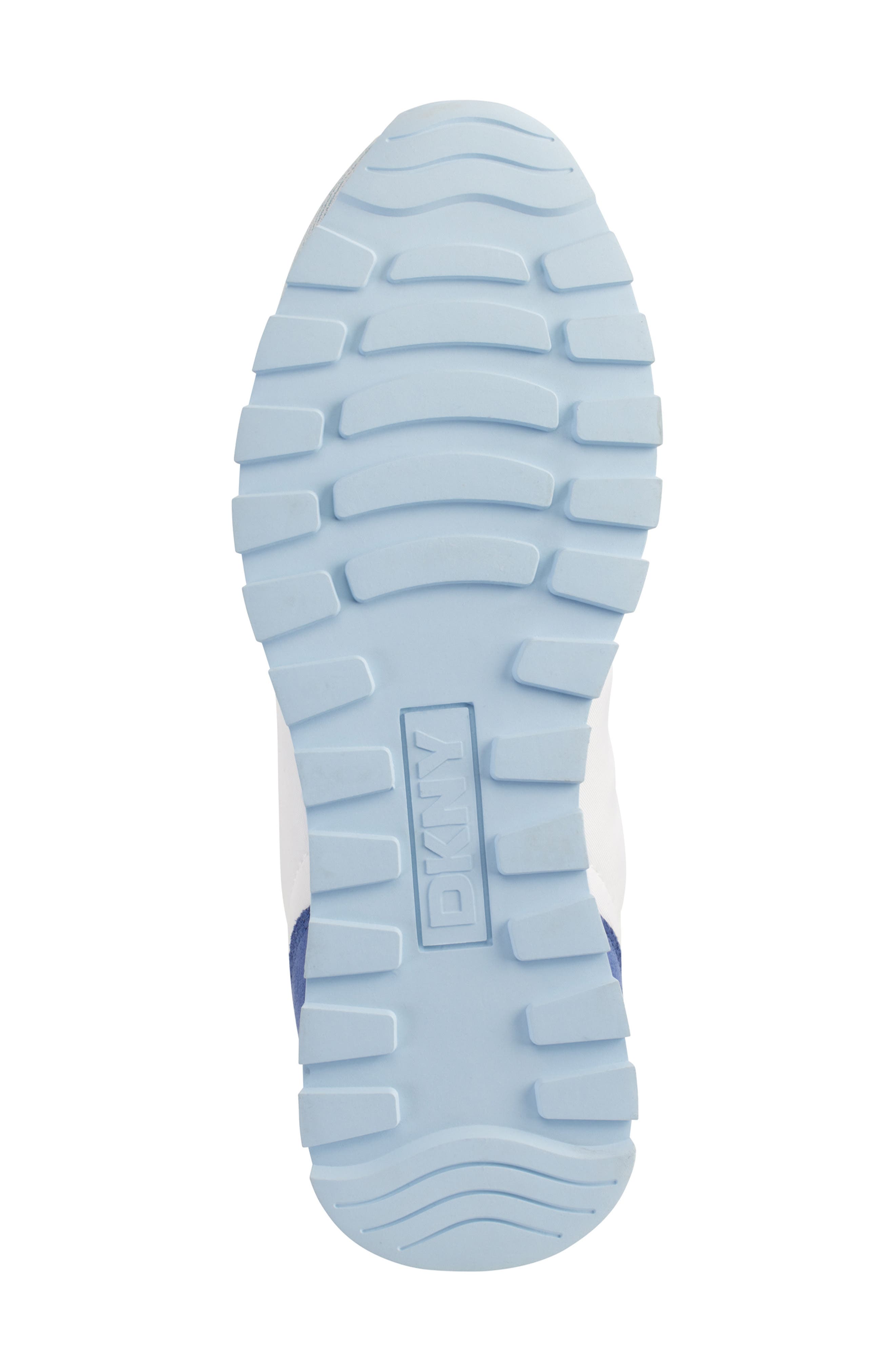 DKNY Forsythe Sneaker, Alternate, color, Bright White/ Light Blue