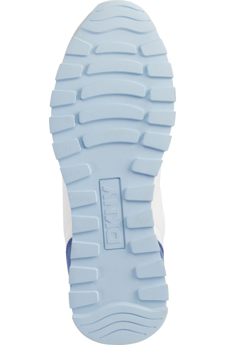DKNY Forsythe Sneaker, Alternate, color, Bright White/ Light Blue