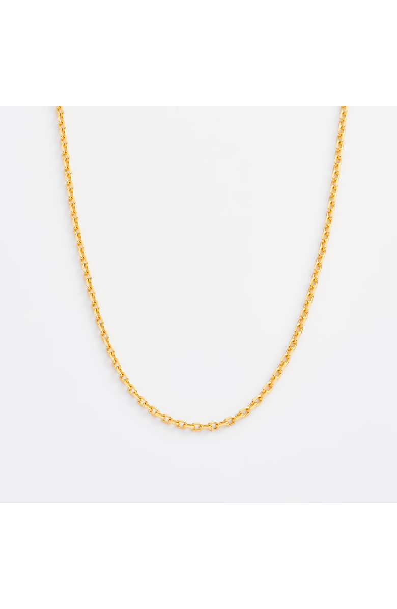 7879 Wide Diamond Cut Cable Chain Necklace, Main, color, Gold 24K
