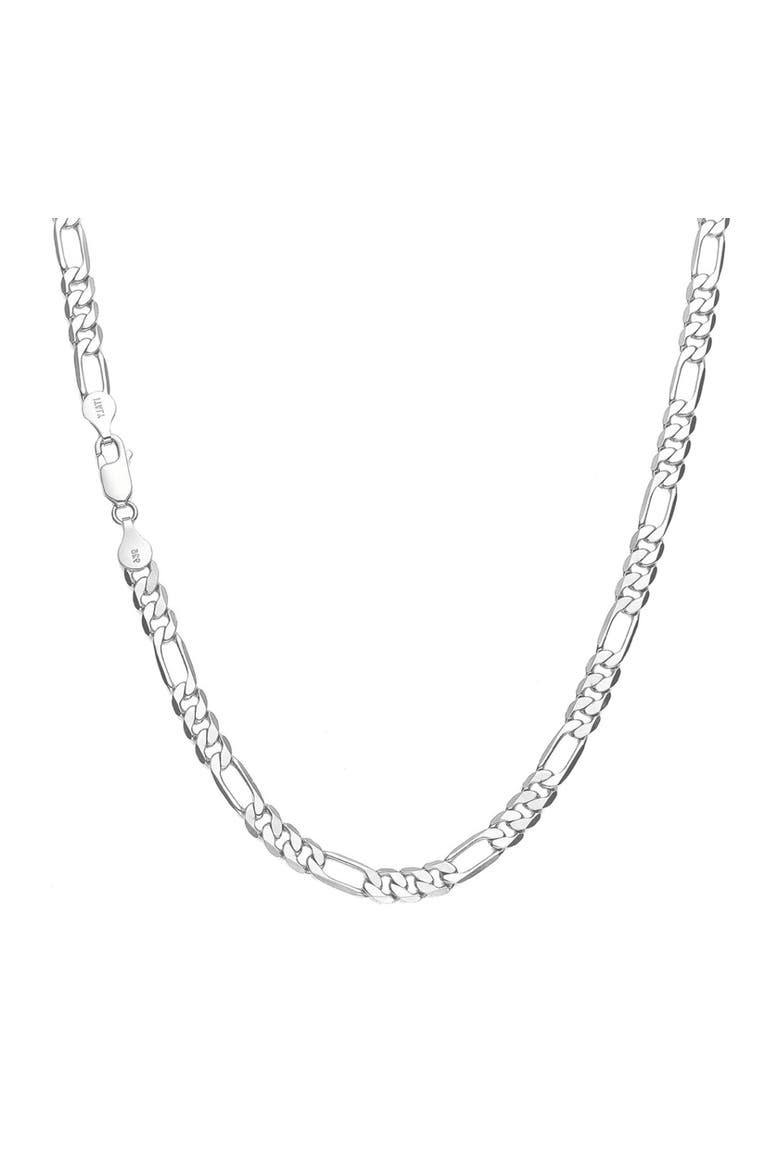 Sterling Silver Super Thick Figaro Necklace, Main, color, Silver