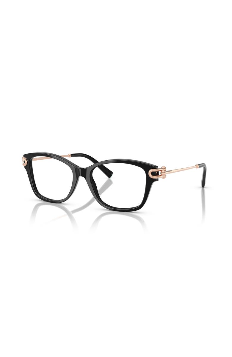 Tiffany & Co. 51mm Butterfly optical glasses, Main, color, Black