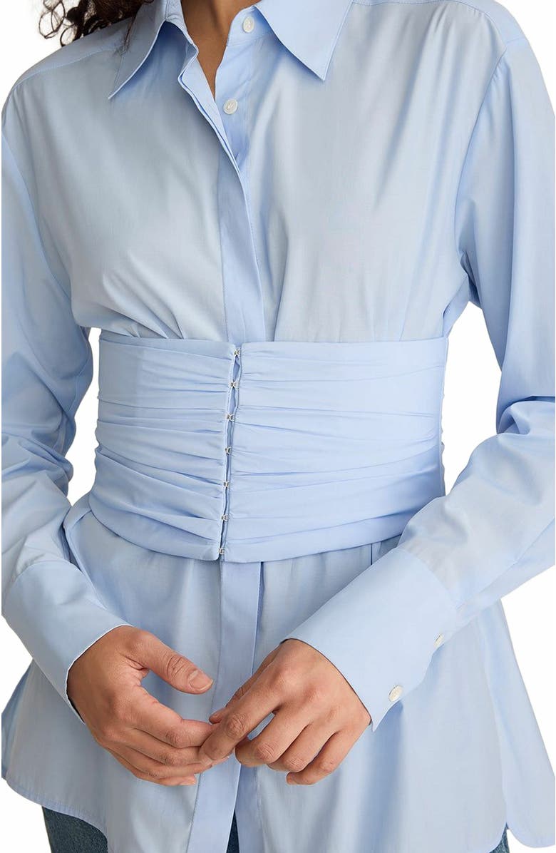 Rebecca Taylor Corseted Button Down, Alternate, color, Oxford