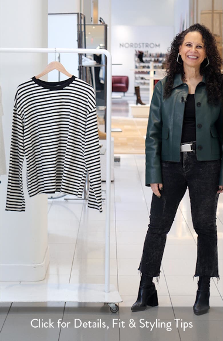 Settle Down Stripe Oversize T-Shirt, sales video thumbnail