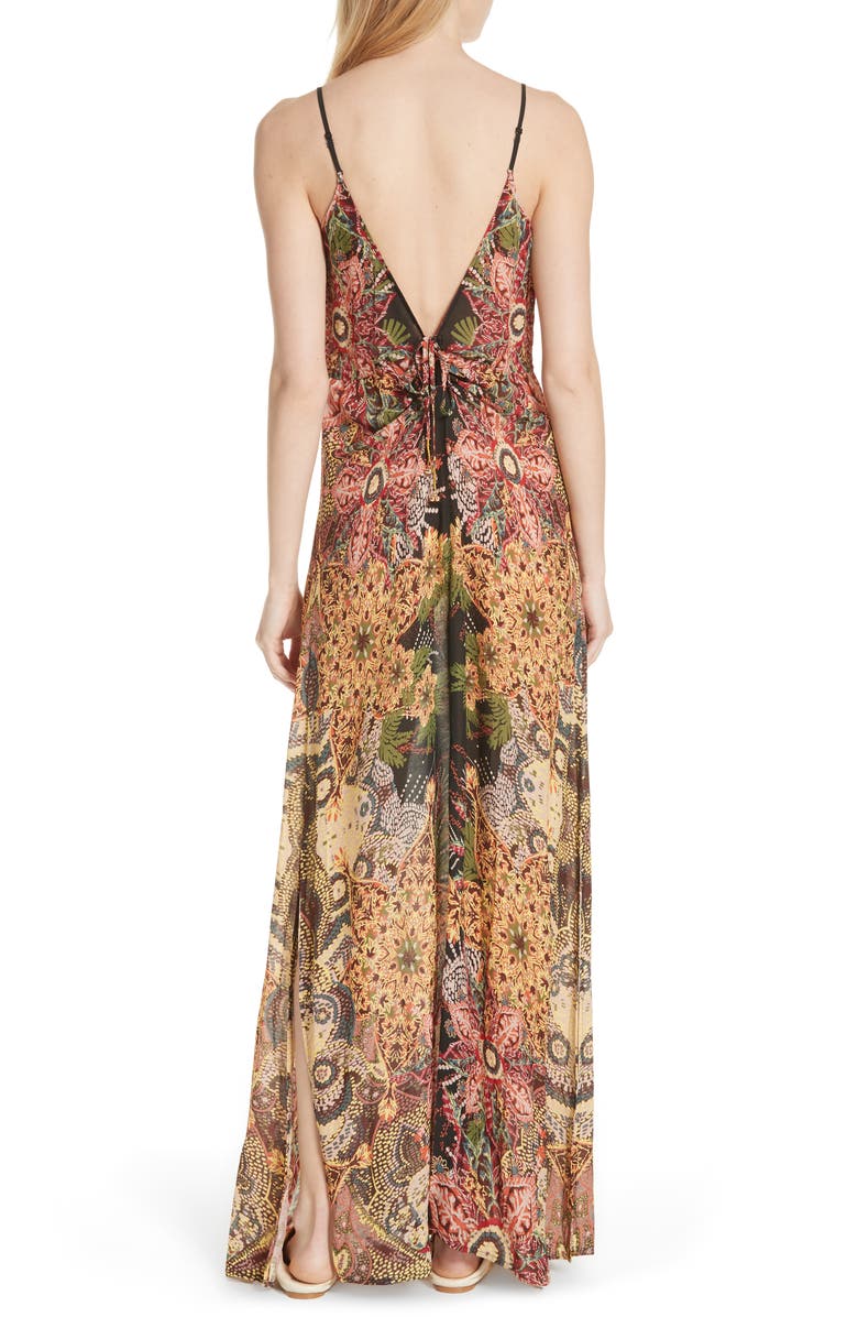 Free People Wildflower Print Maxi Slipdress, Alternate, color,