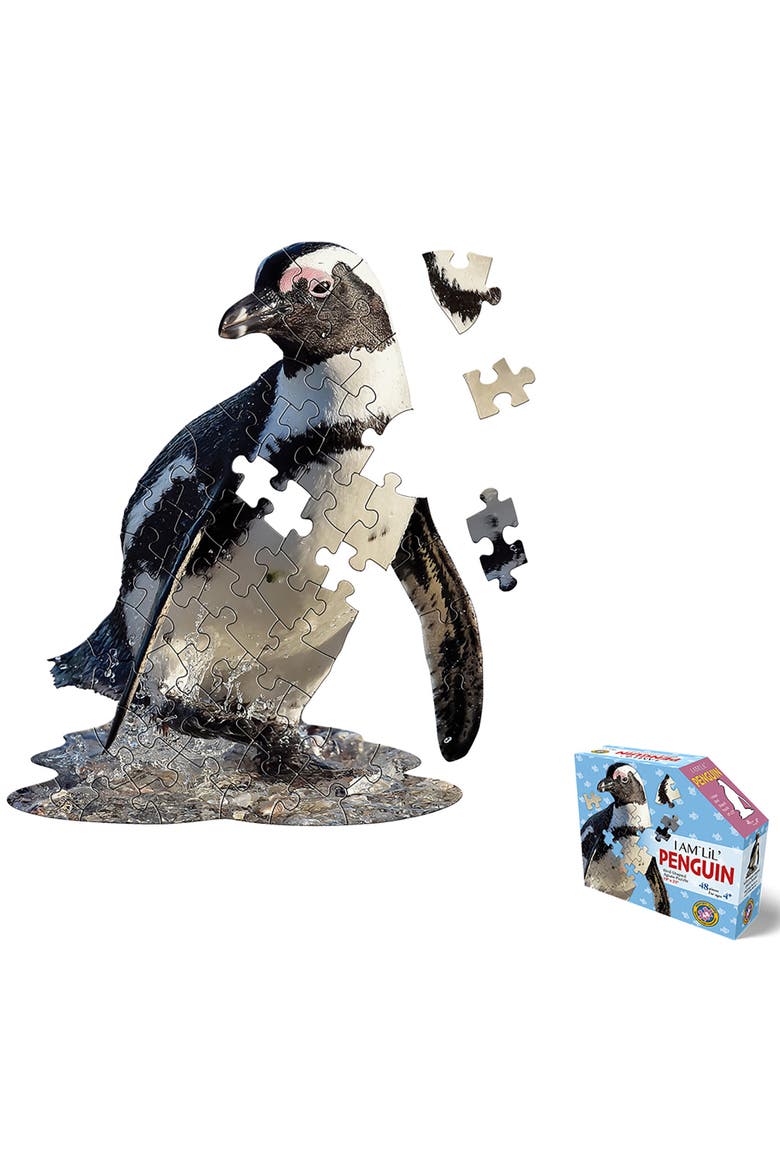 I Am Lil Penguin 48 Piece Arctic Animal Shaped Jigsaw Puzzle, Main, color, Multicolored