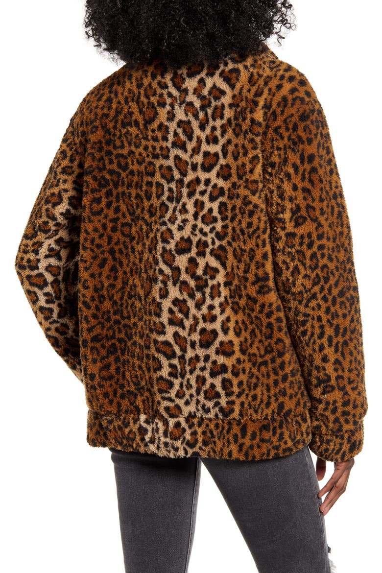 Levi's® Leopard Print Faux Fur Jacket, Alternate, color, LEOPARD