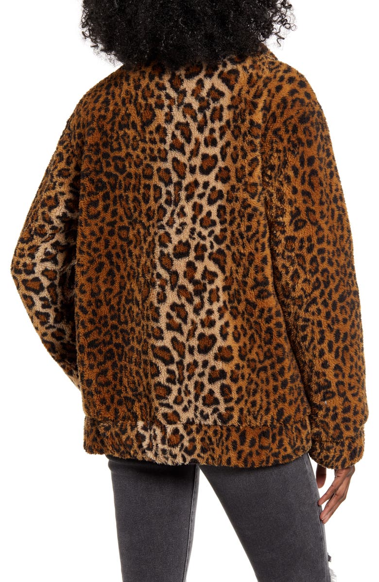 Levi's<sup>®</sup> Leopard Print Faux Fur Jacket, Alternate, color, 