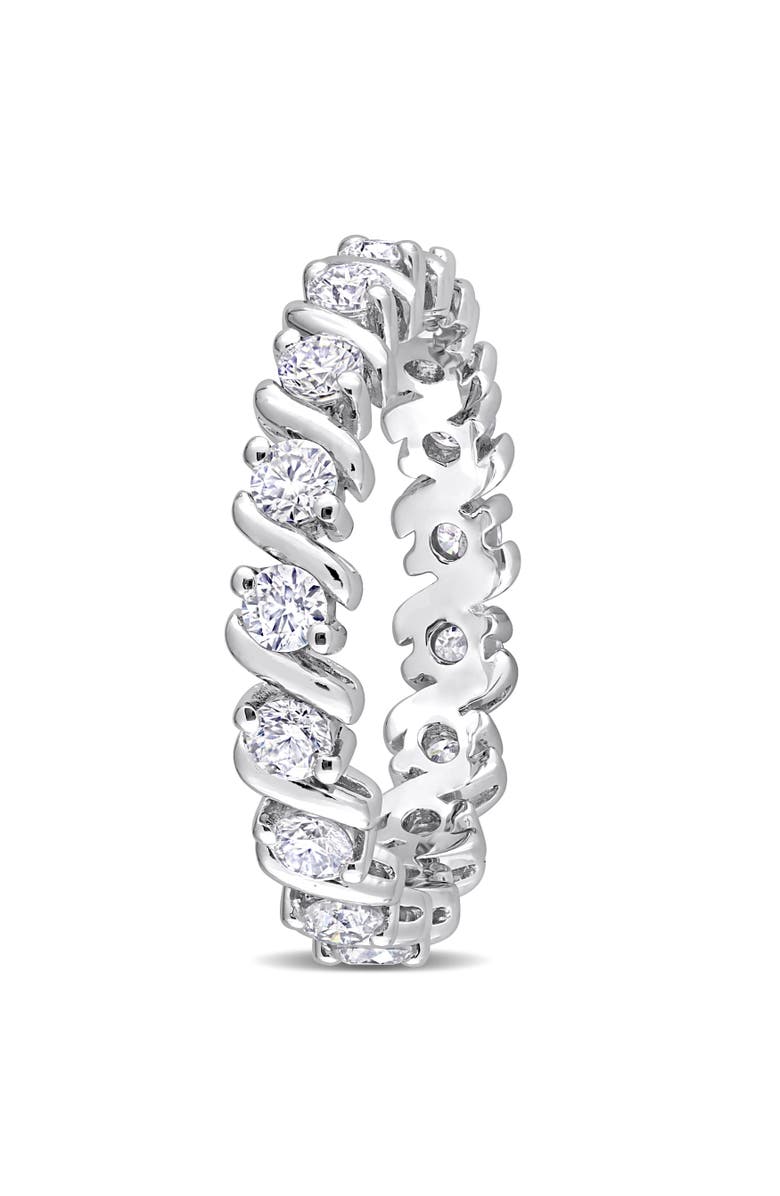 Julianna B. 1CT DEW Moissanite Eternity Band, Alternate, color, Sterling Silver