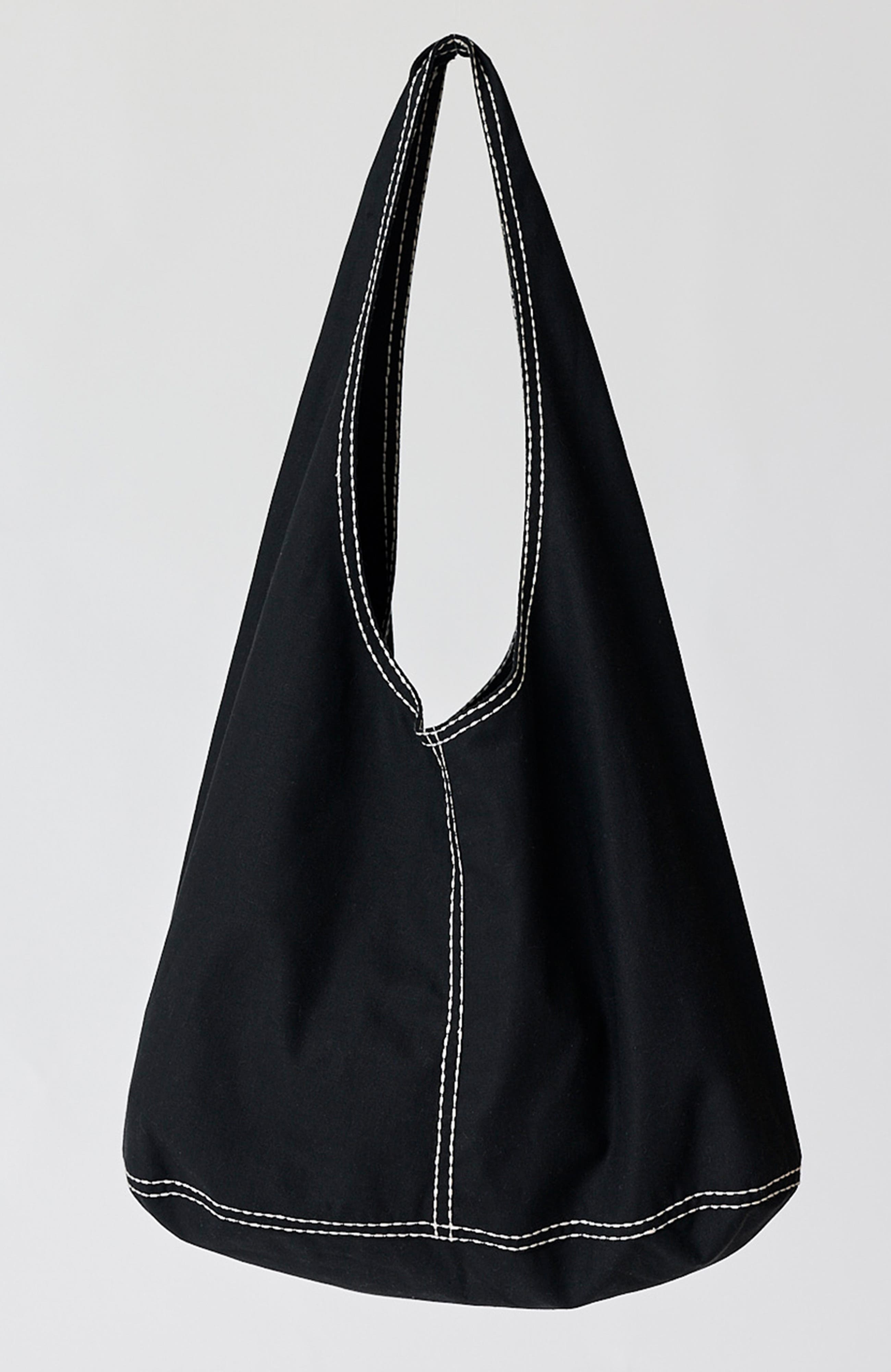 CRESCENT Contrast Stitch Hobo Bag, Main, color, 