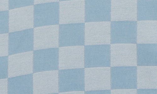 Maniere Manière Kids' Check Denim Shirtdress In Blue