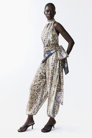 H&M Tie-detail Halterneck Jumpsuit