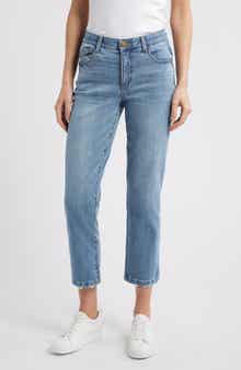 Wit & Wisdom Logan 'Ab'Solution High Waist Ankle Slim Straight Leg Jeans