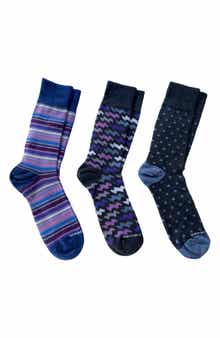 UNSIMPLY STITCHED Assorted 3-Pack Crew Socks