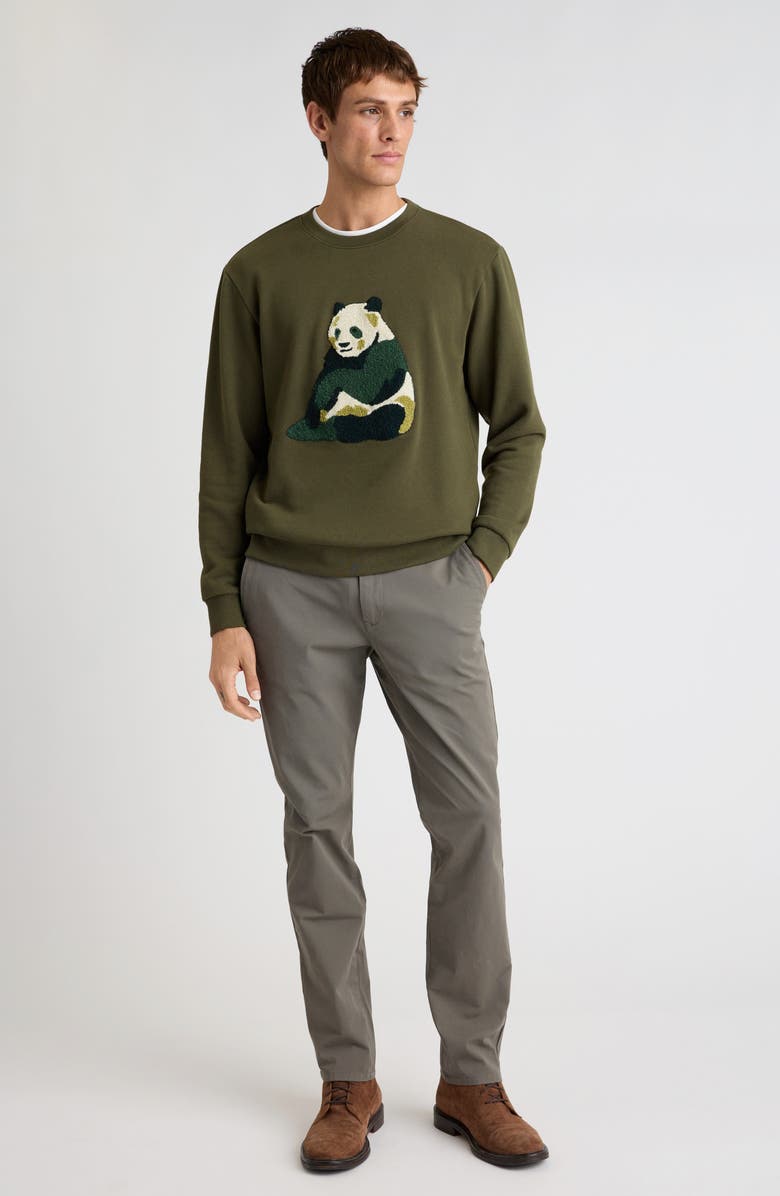 Bonobos Critters Appliqué Compact Fleece Sweatshirt, Alternate, color, Panda Critter Fleece V2 C27