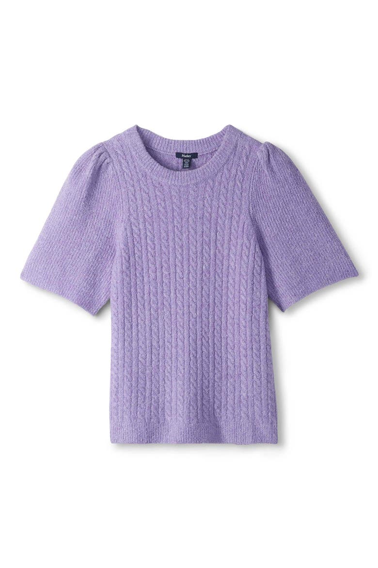 Emerson Cable Knit Boucle Sweater, Alternate, color, LILAC