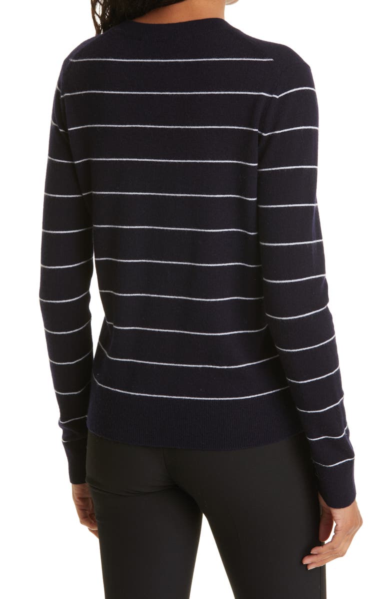 Vince Stripe Wool & Cashmere Sweater, Alternate, color, 