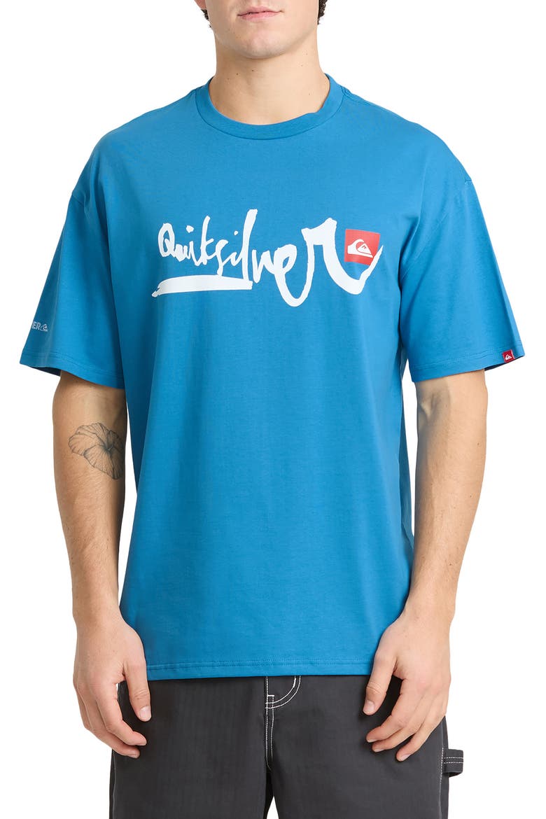 Young Guns Oversized Graphic T-Shirt, Main, color, DEEP WATER