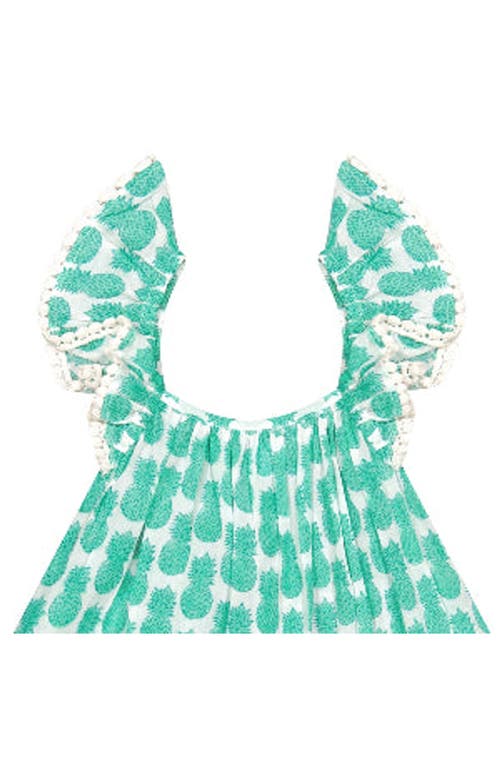 Mer St. Barth Mini Eva Girl's Dress In Green