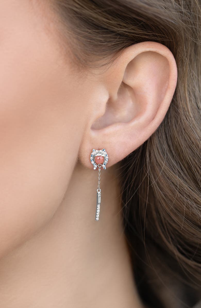 Girls Crew Star Wars<sup
™</sup
 Ahsoka Tano<sup
™</sup
 Drop Earrings, Alternate, color, Silver